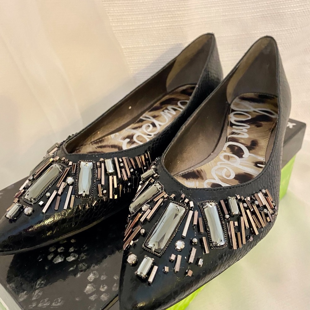 Sam Edelman Irela Embellished Leather Flats - Picture 6 of 11
